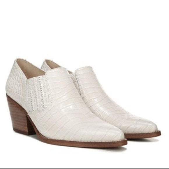 SAM EDELMAN Walton Croc Embossed Leather Bootie S6 - Picture 12 of 13